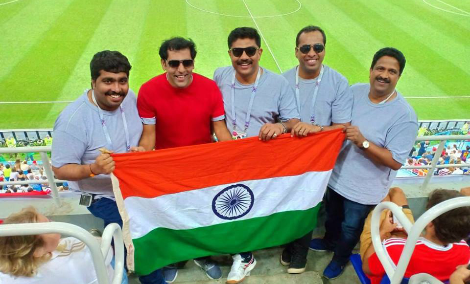 ഫുട്‍ബോൾ നഗരിയിൽ ഇന്ത്യയുടെ സാന്നിധ്യമറിയിച്ചു കോഴിക്കോട്ടെ യുവ സംരംഭകർ