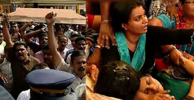 ഹൈക്കോടതി വിധിയുടെ ബലത്തില്‍ പ്രാർത്ഥനയ്ക്കെത്തിയ ഓർത്തഡോക്സ് റമ്പാനെ പ്രതിഷേധക്കാര്‍ തടഞ്ഞു;കോതമംഗലം മാർത്തോമ ചെറിയ പള്ളിയിൽ സംഘർഷം