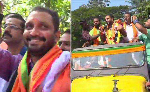കെ സുരേന്ദ്രന്‍ ജയില്‍ മോചിതനായി ; ജയില്‍ കവാടത്തിന് പുറത്ത് ബിജെപി പ്രവര്‍ത്തകരുടെ  വരവേല്‍പ്പ്