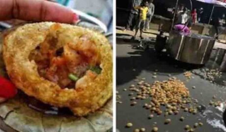 കക്കൂസില്‍ നിന്നുള്ള വെള്ളം ഉപയോഗിച്ച്‌ പാനി പൂരി കച്ചവടം നടത്തിയ കട അടിച്ചു തകര്‍ത്ത് നാട്ടുകാര്‍