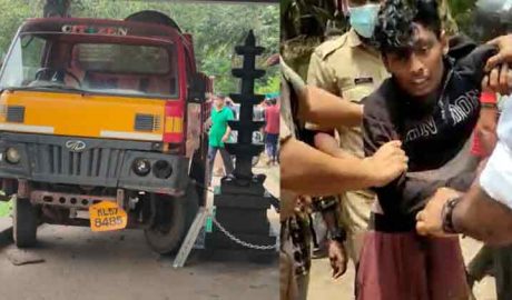 മോഷ്ടിച്ച ടിപ്പറുമായി കുതിച്ച് പാഞ്ഞു: ഇടിച്ചിട്ടത് 5ലേറെ വാഹനങ്ങളെ, സാഹസികമായി പിടികൂടി പോലീസും നാട്ടുകാരും
