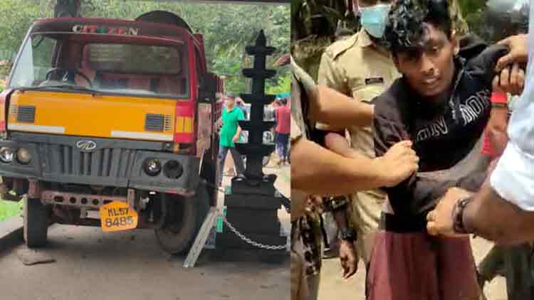 മോഷ്ടിച്ച ടിപ്പറുമായി കുതിച്ച് പാഞ്ഞു: ഇടിച്ചിട്ടത് 5ലേറെ വാഹനങ്ങളെ, സാഹസികമായി പിടികൂടി പോലീസും നാട്ടുകാരും