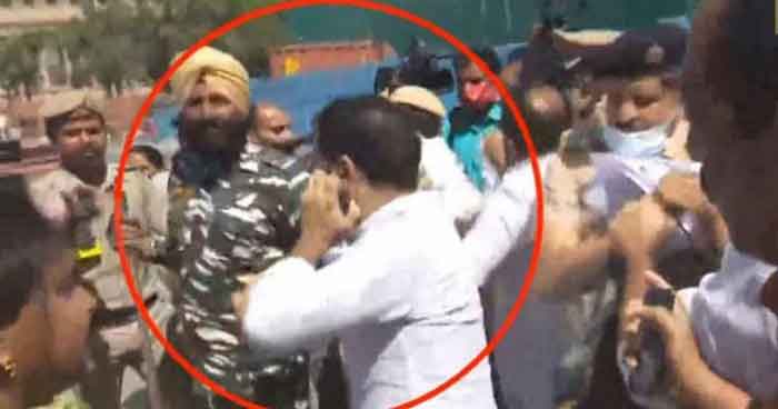 എംപിമാരുടെ പാർലമെന്റ് മാർച്ചിന് നേരേ പൊലീസ് അതിക്രമം; ഹൈബി ഈഡന്റെ മുഖത്തടിച്ചു; നിരവധി യുഡിഎഫ് എംപിമാർക്ക് പരിക്ക്