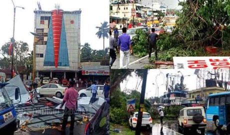 കനത്ത മഴയിലും കാറ്റിലും അങ്കമാലിയിൽ വൻ നാശനഷ്ടം. മരങ്ങൾ കടപുഴകി വീണ് ദേശീയപാതയിൽ ഗതാഗത കുരുക്ക് തുടരുന്നു