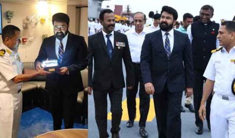 ഐഎൻഎസ് വിക്രാന്തില്‍ മോഹൻലാൽ; അഭിമാനനിമിഷമെന്ന് താരം