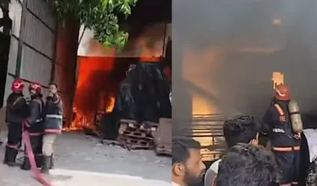 കോഴിക്കോട് നഗരത്തിലെ വെള്ളയിൽ റോഡിലുള്ള റെഡ് സ്റ്റാർ പ്രസിൽ വൻ തീപിടിത്തം