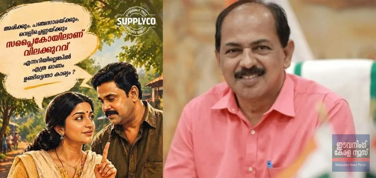 സപ്ലൈകോ പരസ്യത്തില്‍ നിന്ന് നടന്‍ ദിലീപിന്റെ ചിത്രം മാറ്റി