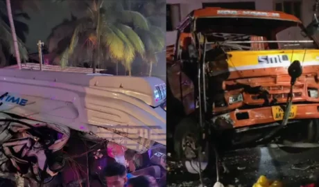 കൊണ്ടോട്ടിയിൽ ട്രാവലറും ടിപ്പലർ ലോറിയും കൂട്ടിയിടിച്ചു; 2 മരണം, 28 പേർക്ക് പരിക്ക്